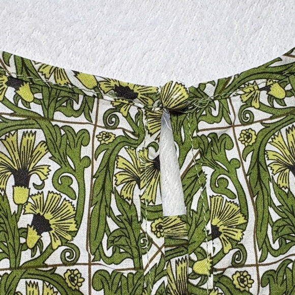 THML Green and Orange Embroidered Blouse - Picture 4 of 10